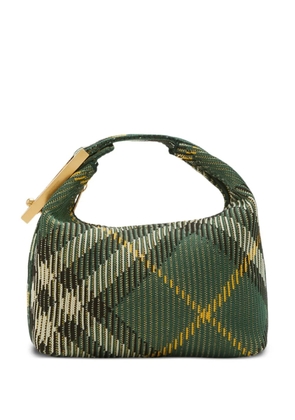 Burberry medium Peg check-pattern shoulder bag - Green