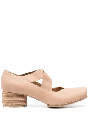 Uma Wang 50mm leather pumps - Neutrals