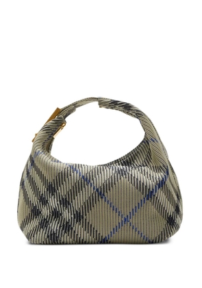 Burberry medium Peg checked tote bag - Neutrals