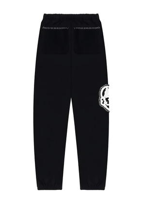 CHITO appliqué-detail track pants - Black