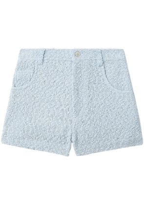 IRO high-waisted tweed shorts - Blue