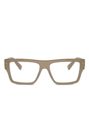 Dolce & Gabbana Eyewear rectangle-frame glasses - Brown