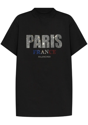 Balenciaga logo-studded T-shirt - Black