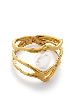 Monica Vinader x Amy Powney keshi-pearl ring - Gold