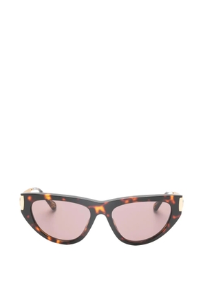 Chloé Eyewear cat-eye tortoiseshell-pattern sunglasses - Brown