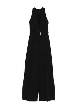 LIU JO belted V-neck jumpsuit - Black