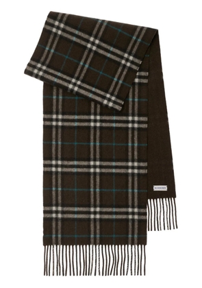 Burberry Reversible Check Cashmere Scarf - Brown