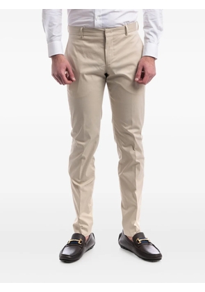 PT Torino cotton-blend straight-leg trousers - Neutrals