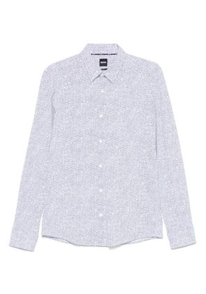 BOSS geometric-print shirt - White