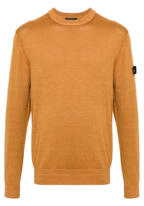 Peuterey logo-patch sweater - Brown