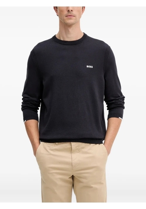 BOSS crew-neck sweater - Blue