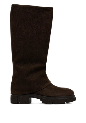 Copenhagen chunky-sole knee-high boots - Brown