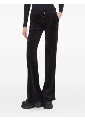 Juicy Couture embroidered velour trousers - Black