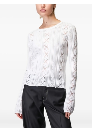 Roberto Collina openwork sweater - White