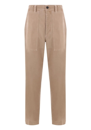 Incotex garment-dyed straight-leg trousers - Neutrals