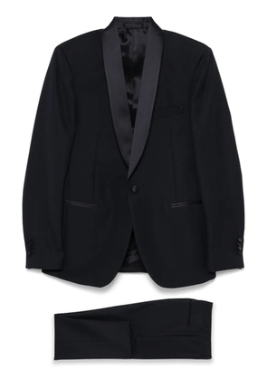 Lardini satin-trim suit - Blue