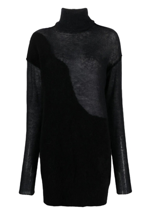 Isabel Benenato roll-neck knit top - Black