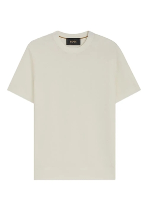 BOSS textured crew-neck t-shirt - White