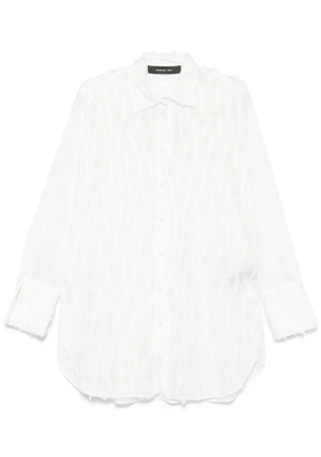 Federica Tosi fringed-detailed shirt - White