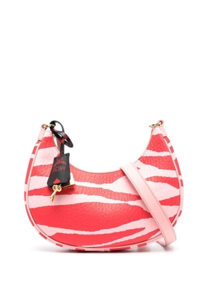 MCM zebra-print leather shoulder bag - Pink