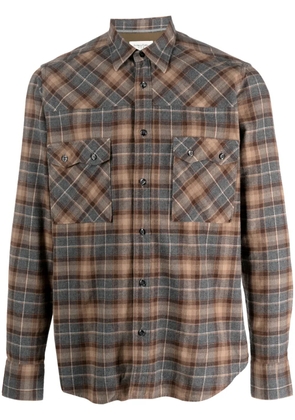 Tintoria Mattei plaid-check cotton shirt - Neutrals