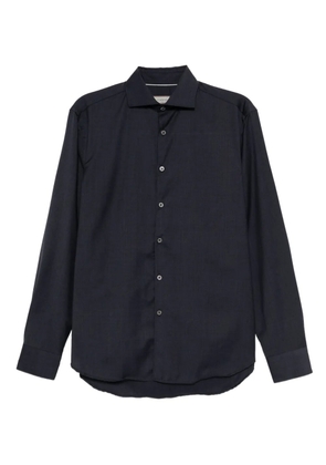 Canali oxford wool shirt - Blue