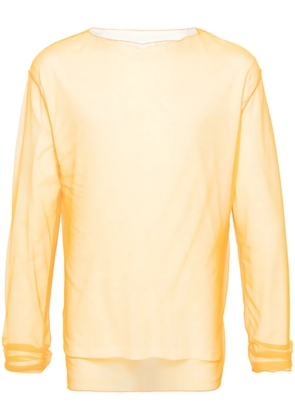 Jil Sander layered cotton T-shirt - Orange