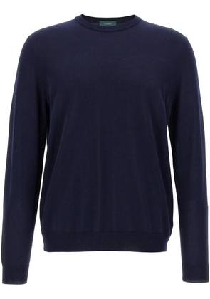 Zanone cotton sweater - Blue