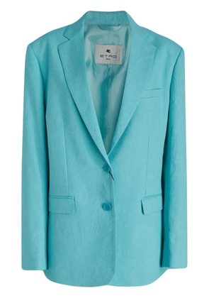 ETRO jacquard blazer - Blue