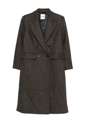SANDRO buttoned double-breasted coat - Grey