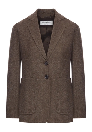 Max Mara buttoned patch-pocket jacket - Brown