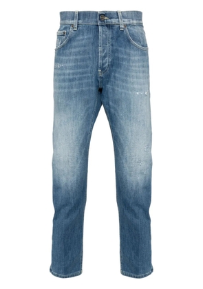 DONDUP Dian logo-plaque distressed jeans - Blue