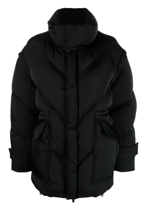 Del Core funnel-neck quilted jacket - Black
