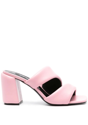 Sergio Rossi 80mm leather sandals - Pink