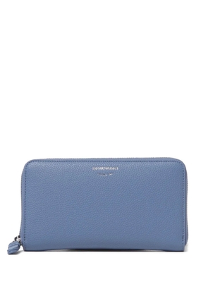 Emporio Armani faux-leather wallet - Blue