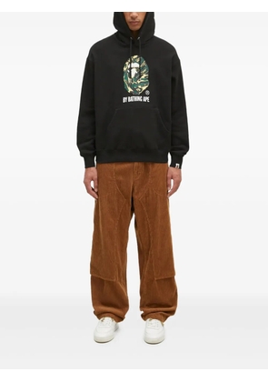 A BATHING APE® camouflage-print hoodie - Black