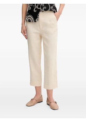 Pedro Del Hierro cropped linen trousers - Neutrals