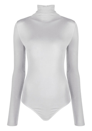 Wolford high-neck long-sleeve bodysuit - Grey