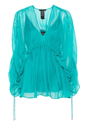 Max Mara georgette silk blouse - Green