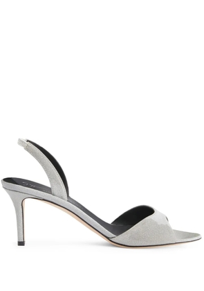 Giuseppe Zanotti Lilibeth 70mm leather sandals - Silver
