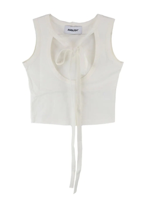AMBUSH cut-out detail top - White
