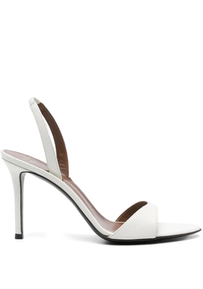 Giuseppe Zanotti 90mm leather sandals - White