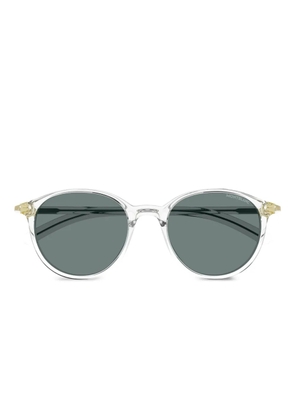 MONT BLANC EYEWEAR round detailed sunglasses - White