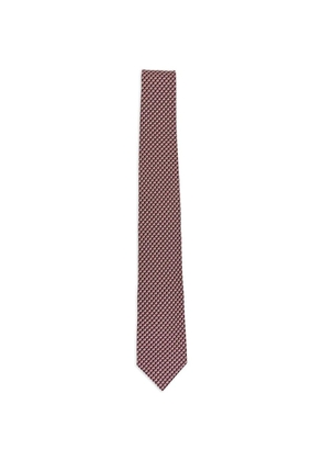 Ferragamo patterned silk tie - Purple