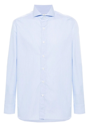 Borrelli check-pattern cotton shirt - Blue