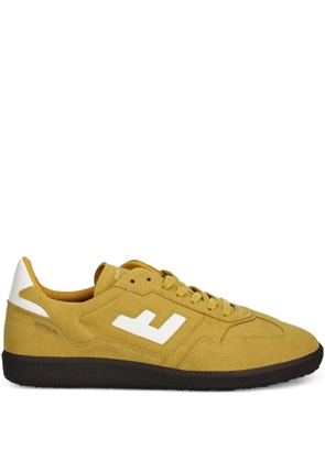 Flamingos Burela Slim lace-up panelled sneakers - Yellow