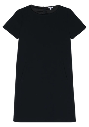 ASPESI round-neck crepe shift dress - Blue