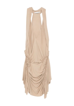 Christopher Esber Shibari ruched midi dress - Neutrals