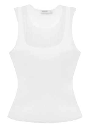 Simkhai Oakley semi-sheer tank top - White