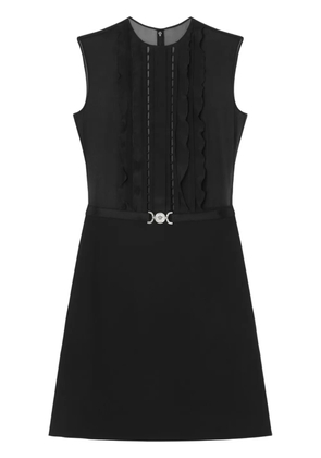 Versace A-line silk georgette mini dress - Black